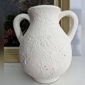 Large white decorative vase